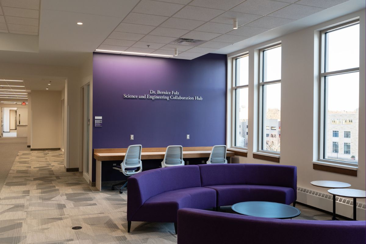 The Dr. Bernice Folz Science and Engineering Collaboration Hub in Schoenecker Center