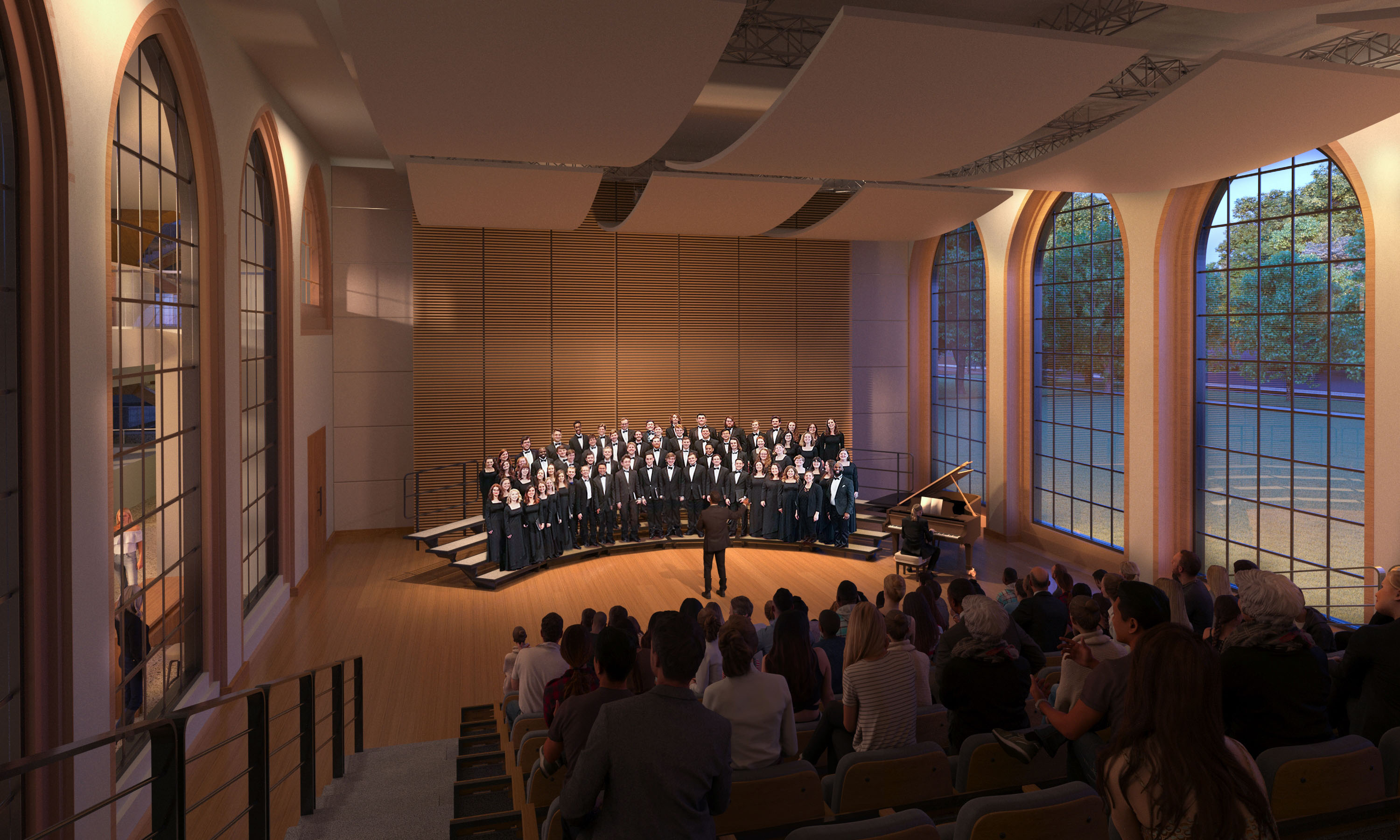 rendering of performance hall